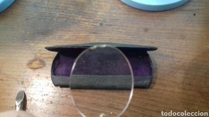 Antig&uuml;edades: Gafas tipo Quevedo - con funda originql - Foto 4