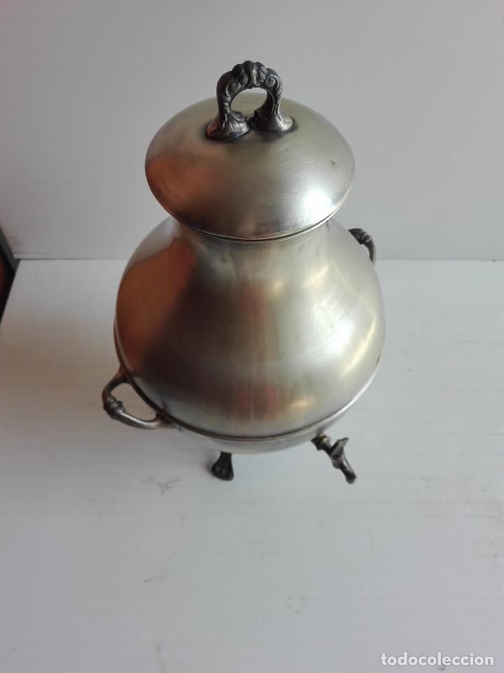 Antig&uuml;edades: SAMOVAR DE METAL PLATEADO, CERMA DE 1.930 - Foto 2