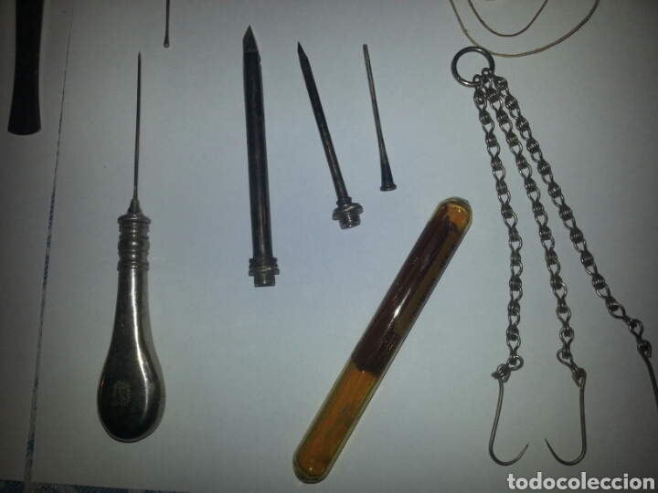 Antig&uuml;edades: HERRAMIENTA DE MEDICO CON BOLSA DE TRANSPORTE - Foto 5