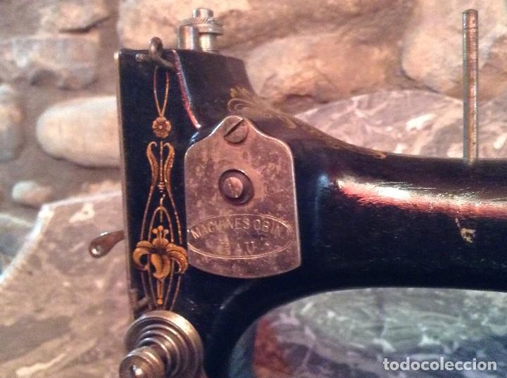 Antig&uuml;edades: M&aacute;quina de coser marca OBIN - Foto 4