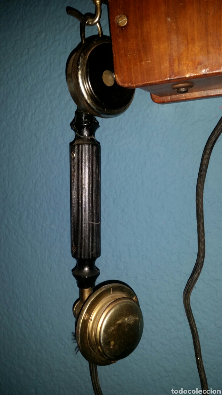Tel&eacute;fonos: Antiguo tel&eacute;fono de Magneto 1900 - Foto 7
