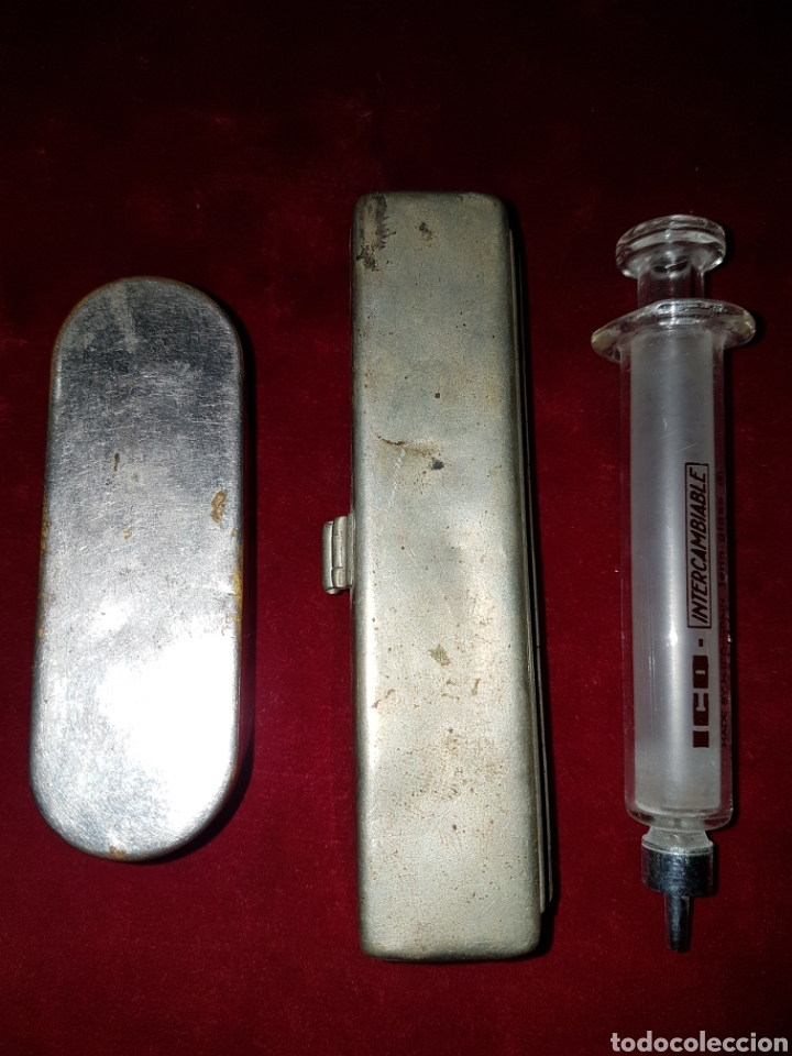 Antig&uuml;edades: Lote cajas jeringa medico - Foto 1
