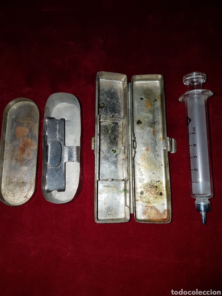 Antig&uuml;edades: Lote cajas jeringa medico - Foto 2