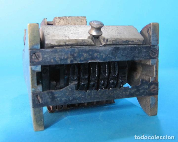 Antig&uuml;edades: TAMP&Oacute;N NUMERADOR. SIN DATOS DEL FABRICANTE - Foto 3