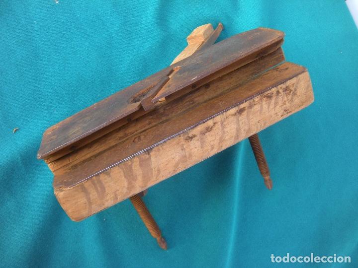 Antig&uuml;edades: RARO CEPILLO DE CARPINTERO EXTENSIBLE - Foto 5