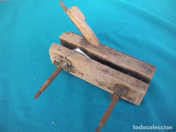 Antig&uuml;edades: RARO CEPILLO DE CARPINTERO EXTENSIBLE - Foto 6