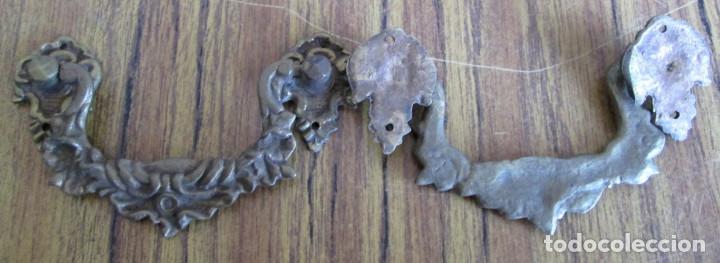 Antig&uuml;edades: 7 tiradores de caj&oacute;n Bronce &ndash; lat&oacute;n - Foto 2