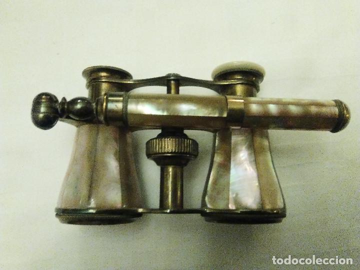 Antig&uuml;edades: PRISMATICOS MUY ANTIGUOS DE OPERA DE NACAR - Foto 1