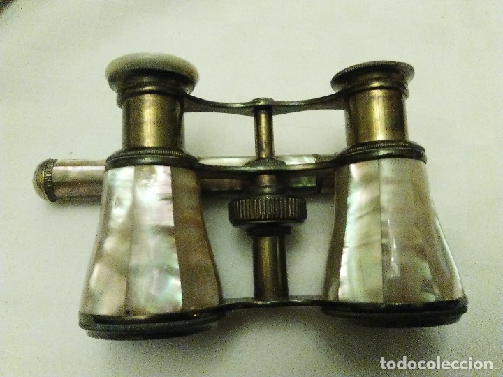 Antig&uuml;edades: PRISMATICOS MUY ANTIGUOS DE OPERA DE NACAR - Foto 4