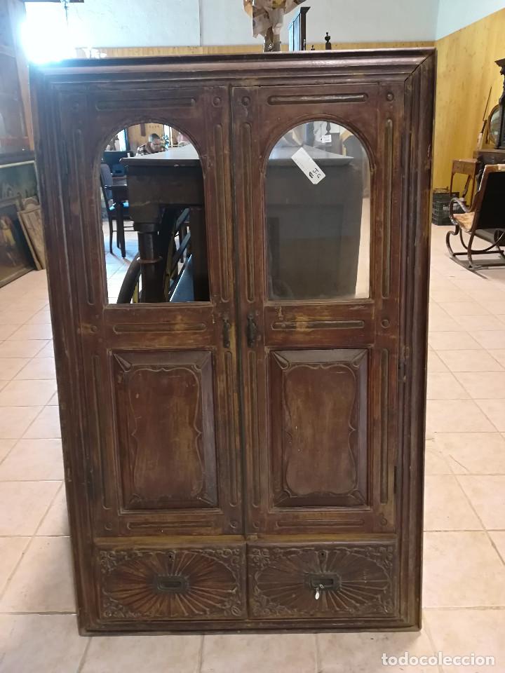 Antig&uuml;edades: VENTANA ANTIG&Uuml;A DE ORIGEN INDIO - Foto 1