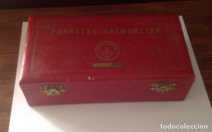Antig&uuml;edades: ANTIGUO ESTUCHE FARBSTAB HAEMONETER ORIGEN WESTERN GERMANY - Foto 2