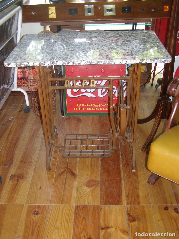 mesa maquina de coser de hierro fundido singer - Compra venta en  todocoleccion
