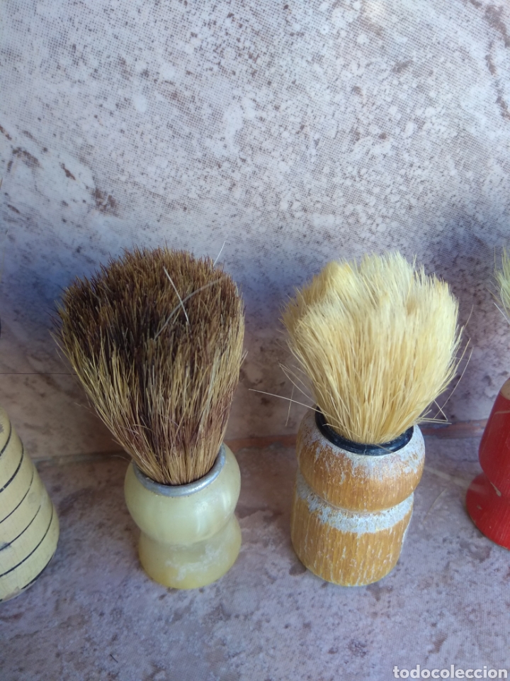 Antig&uuml;edades: Lote de Brochas de Barbero - Foto 6