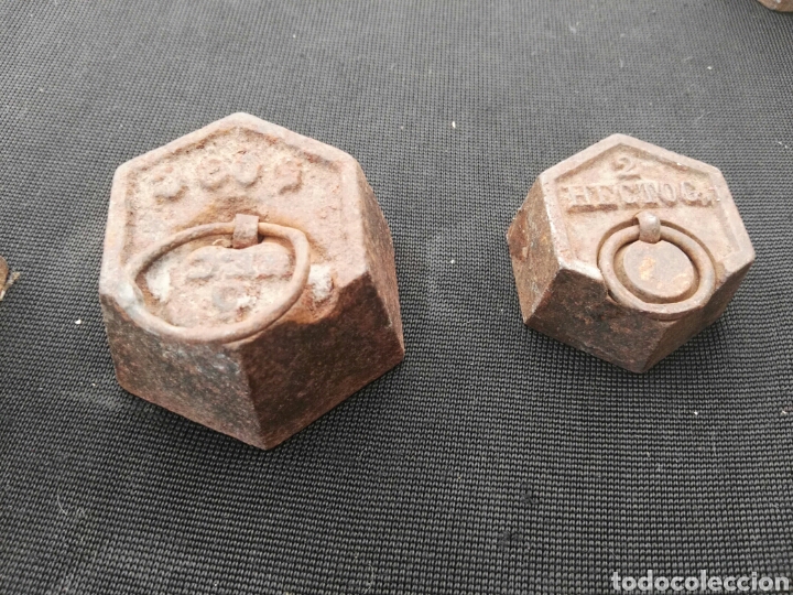 Antig&uuml;edades: Pesos pesas antiguas para b&aacute;scula - Foto 3
