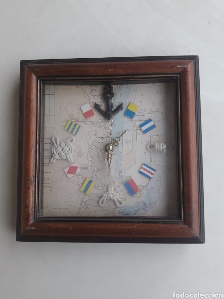 Antig&uuml;edades: CUADRO RELOJ NAVAL - Foto 1