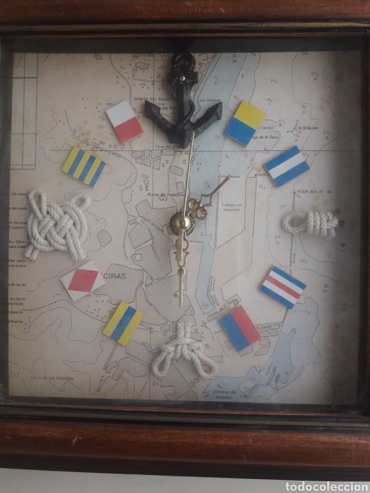 Antig&uuml;edades: CUADRO RELOJ NAVAL - Foto 2