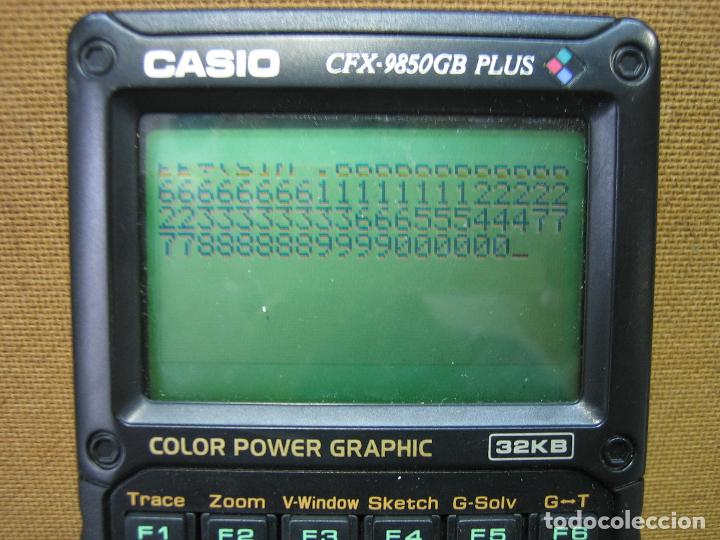 Antig&uuml;edades: Calculadora casio CFX-9850GB Plus. Funciona - Foto 7