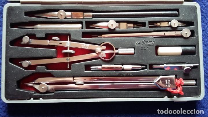 Antig&uuml;edades: LASTER CRO DUR. ANTIGUA CAJA DE COMPAS A&Ntilde;OS 70 A ESTRENAR