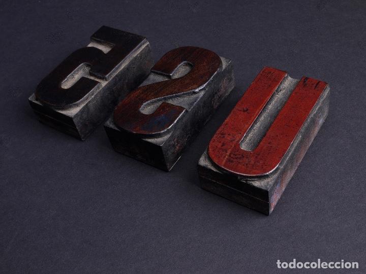 Antig&uuml;edades: CAJA Y TIPOGRAF&Iacute;A DE MADERA SIGLO XIX - Foto 4