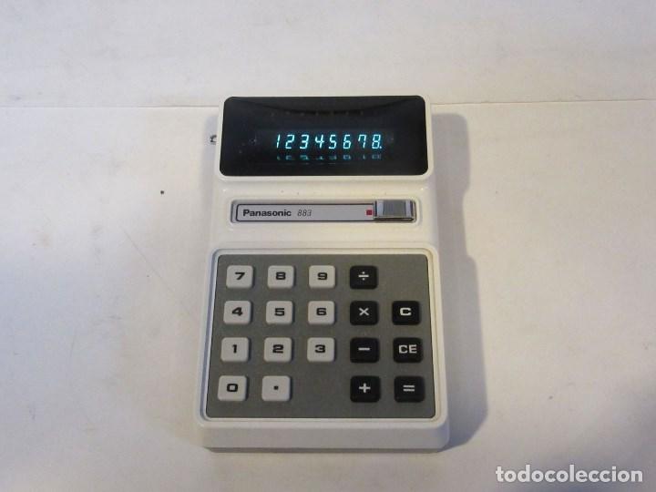 Antiquit&eacute;s: Calculadora Panasonic 883. Con funda. Funcionando.