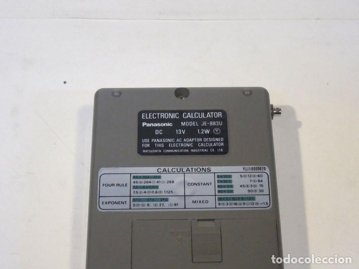 Antig&uuml;edades: Calculadora Panasonic 883. Con funda. Funcionando. - Foto 4