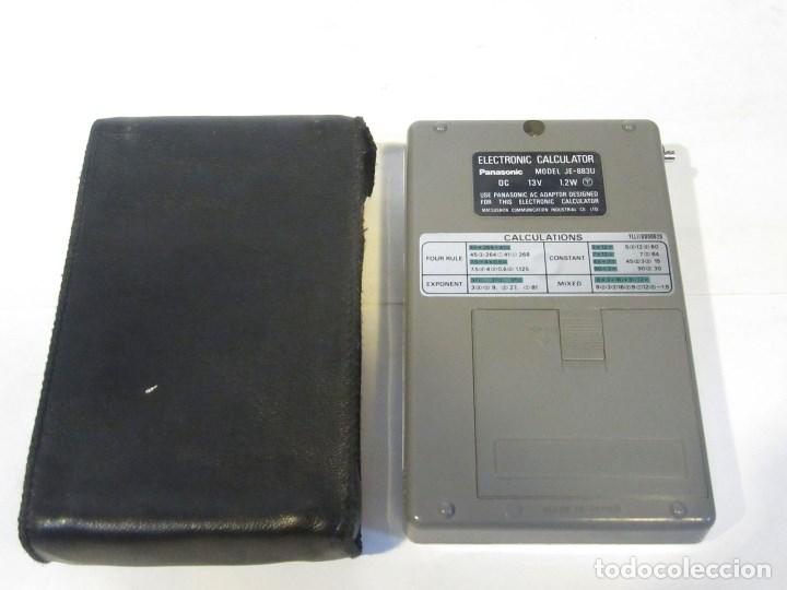 Antig&uuml;edades: Calculadora Panasonic 883. Con funda. Funcionando. - Foto 5