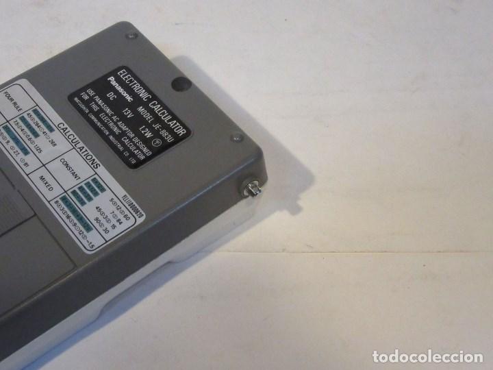 Antig&uuml;edades: Calculadora Panasonic 883. Con funda. Funcionando. - Foto 6
