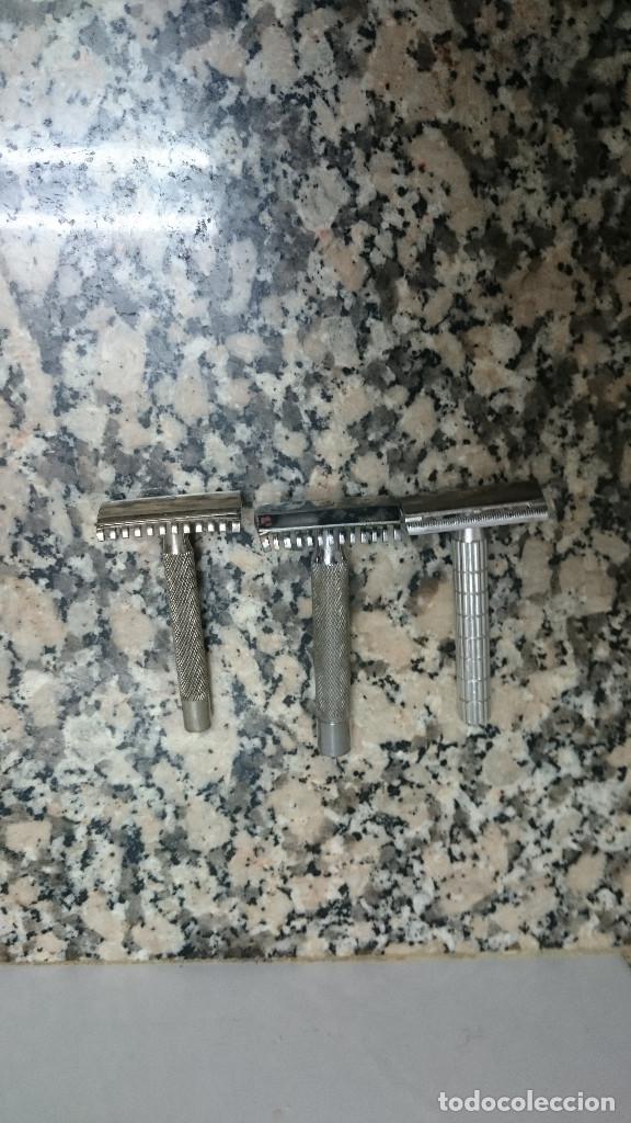 Antig&uuml;edades: 3 MAQUINITAS DE AFEITAR MARCA BETER - Foto 2