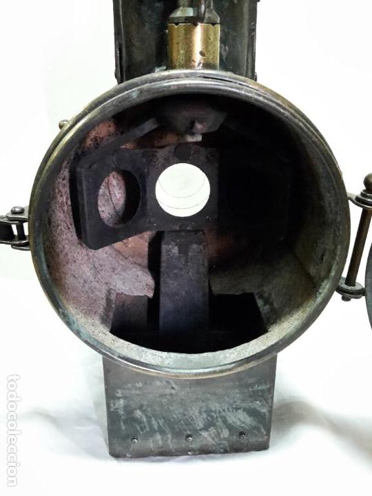 Antig&uuml;edades: Farol de tren, parte trasera, a&ntilde;os 20 - Foto 3