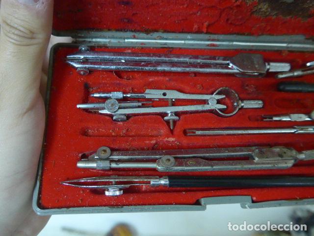 Antig&uuml;edades: Antigua caja de compas stilus, original. - Foto 2