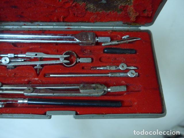 Antig&uuml;edades: Antigua caja de compas stilus, original. - Foto 3