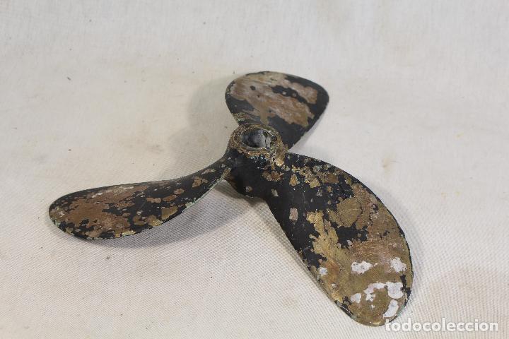 Antig&uuml;edades: helice de barco en bronce 31 cm de diametro - Foto 3