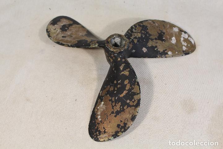 Antig&uuml;edades: helice de barco en bronce 31 cm de diametro - Foto 4
