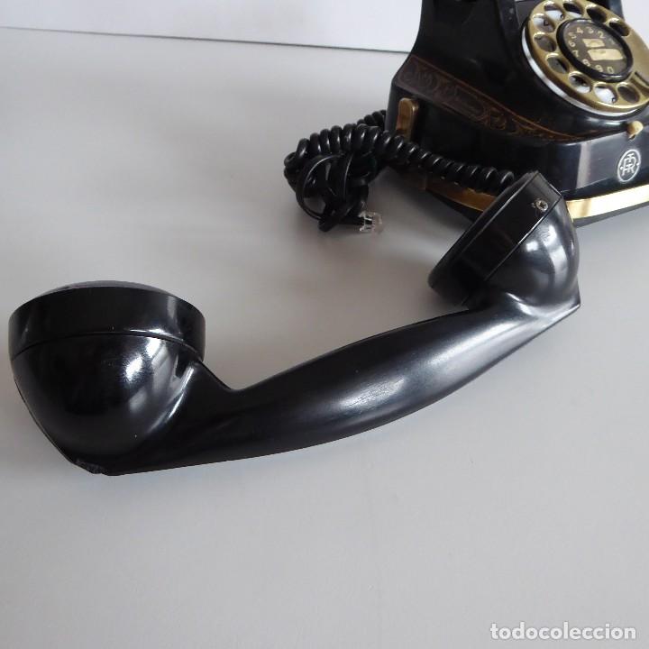 Tel&eacute;fonos: TEL&Eacute;FONO DE SOBREMESA CON ASA DE LAT&Oacute;N - Foto 6
