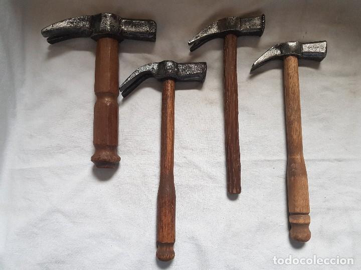 Antig&uuml;edades: Cuatro martillos con sacapuntas - Foto 1