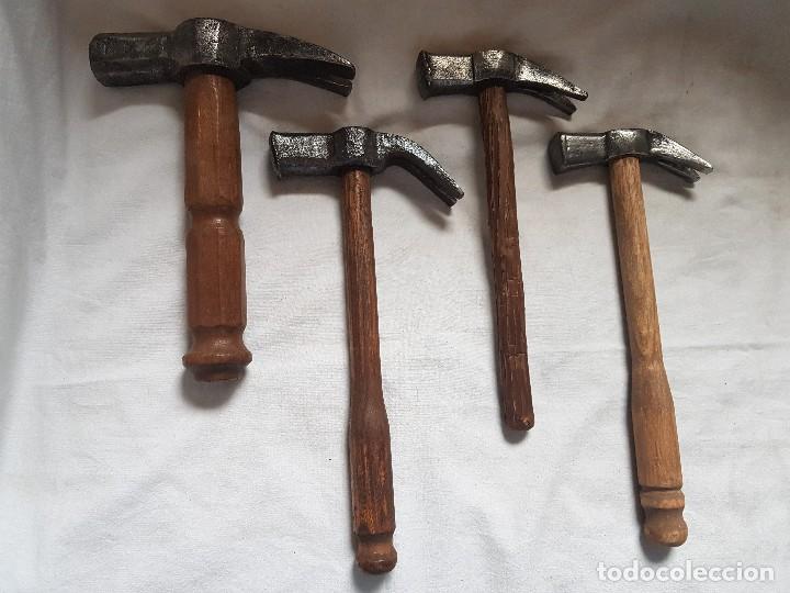 Antig&uuml;edades: Cuatro martillos con sacapuntas - Foto 2