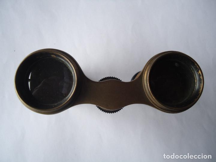 Antig&uuml;edades: BINOCULAR DE NACAR Y LATON PARA OPERA Y TEATRO. --- 2 - Foto 2