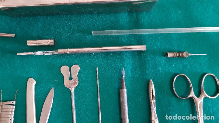 Antig&uuml;edades: CAJA CON DIVERSOS UTENSILIOS MEDICOS - Foto 6