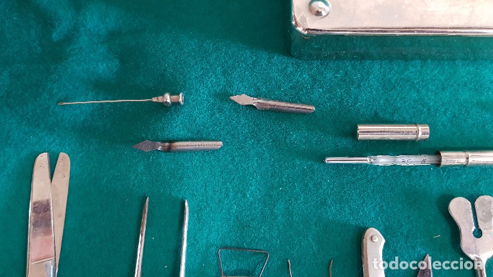 Antig&uuml;edades: CAJA CON DIVERSOS UTENSILIOS MEDICOS - Foto 7