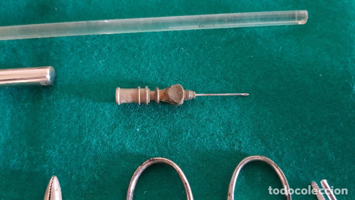 Antig&uuml;edades: CAJA CON DIVERSOS UTENSILIOS MEDICOS - Foto 10