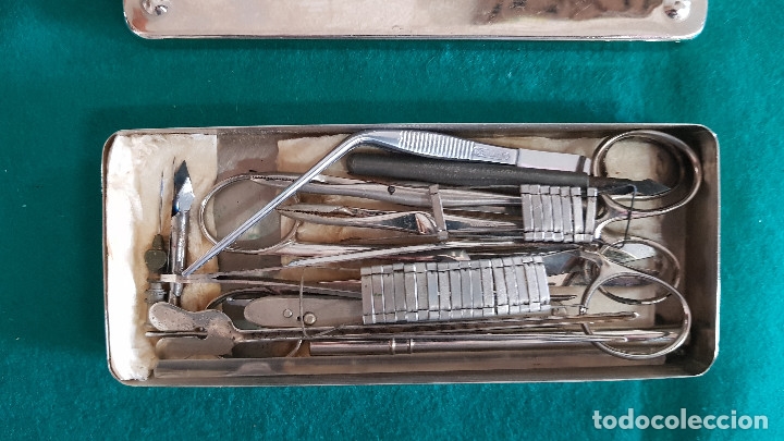 Antig&uuml;edades: CAJA CON DIVERSOS UTENSILIOS MEDICOS - Foto 13