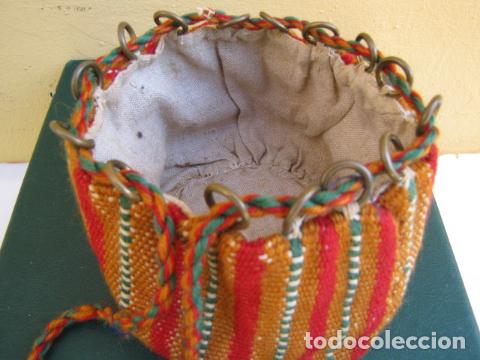 Antig&uuml;edades: Costurero de lana tejida S XIX - Foto 2