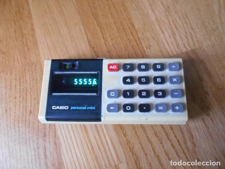 Antig&uuml;edades: Casio personal mini cm-607 VFD display valvula fluorescente 6 digitos FUNCIONANDO CON FUNDA ORIGINAL - Foto 4