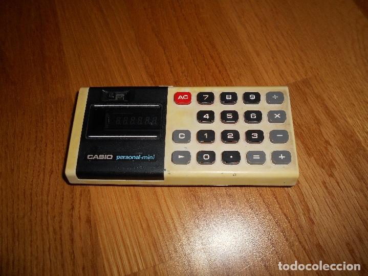 Antig&uuml;edades: Casio personal mini cm-607 VFD display valvula fluorescente 6 digitos FUNCIONANDO CON FUNDA ORIGINAL - Foto 5