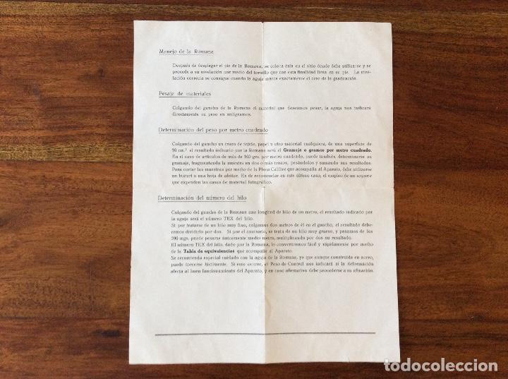 Antig&uuml;edades: BASCULA ROMANA MICROMETRICA - Foto 4
