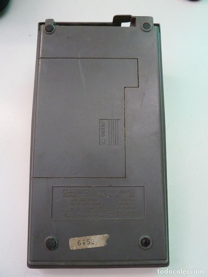 Antig&uuml;edades: CALCULADORA CASIO HR-12 - Foto 2