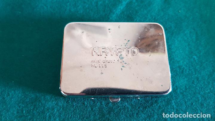 Antig&uuml;edades: CAJA DE METAL CON MAQUINILLA KRYPTO MINI SHAVE - Foto 4