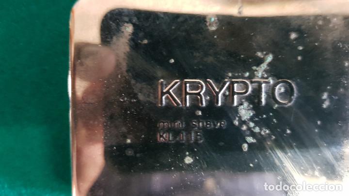 Antig&uuml;edades: CAJA DE METAL CON MAQUINILLA KRYPTO MINI SHAVE - Foto 5