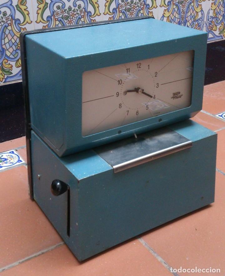 antiguo reloj de fabrica para fichar o marcar m - Compra venta en