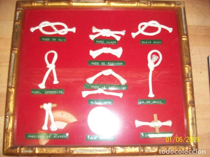 Antig&uuml;edades: ANTIGUO CUADRO CON NUDOS MARINEROS - Foto 2